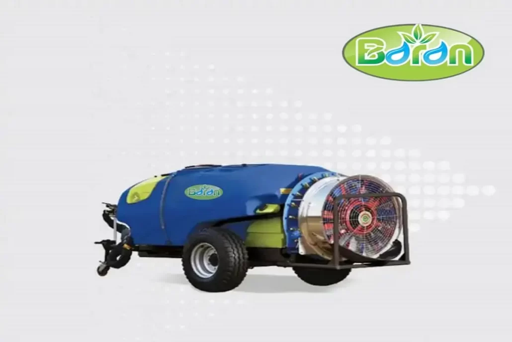 سمپاش تراکتوری توربین دار باغی کششی ۱۰۰۰ لیتری